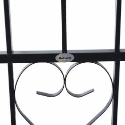 Outsunny 83 in.L x 20 in.W x 81 in.H Decorative Metal Backyard Garden Arch w/ 2-Side Planter Boxes & Decorative Vine/Rose Archway 10 Outsunny 83 in.L x 20 in.W x 81 in.H Decorative Metal Backyard Garden Arch w/ 2-Side Planter Boxes & Decorative Vine/Rose Archway -Online Orchards store black outsunny arbors 844 088 1f 1000