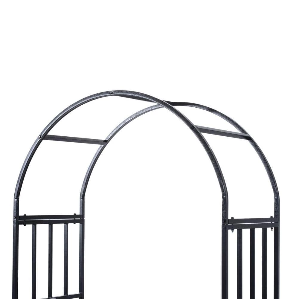 Outsunny 83 in.L x 20 in.W x 81 in.H Decorative Metal Backyard Garden Arch w/ 2-Side Planter Boxes & Decorative Vine/Rose Archway 5 Outsunny 83 in.L x 20 in.W x 81 in.H Decorative Metal Backyard Garden Arch w/ 2-Side Planter Boxes & Decorative Vine/Rose Archway - Image 5