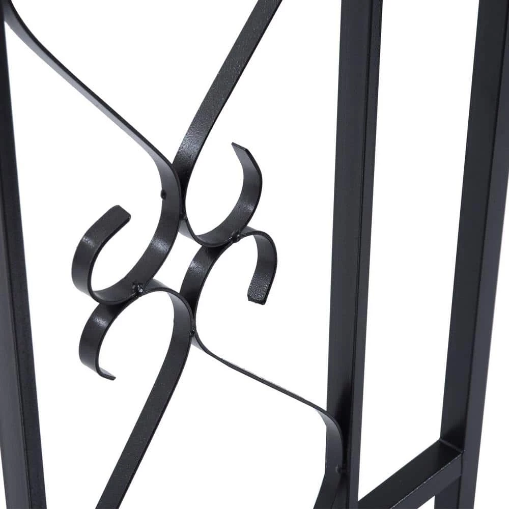 Outsunny 83 in.L x 20 in.W x 81 in.H Decorative Metal Backyard Garden Arch w/ 2-Side Planter Boxes & Decorative Vine/Rose Archway 7 Outsunny 83 in.L x 20 in.W x 81 in.H Decorative Metal Backyard Garden Arch w/ 2-Side Planter Boxes & Decorative Vine/Rose Archway - Image 7