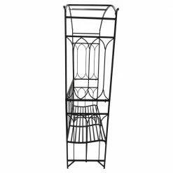 Outsunny 80 in. H x 19.75 in. W Steel Arched Garden Arbor with Sitting Bench Seat, Black 10 Outsunny 80 in. H x 19.75 in. W Steel Arched Garden Arbor with Sitting Bench Seat, Black -Online Orchards store black outsunny arbors 84b 245 1f 1000