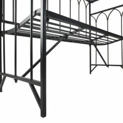Outsunny 80 in. H x 19.75 in. W Steel Arched Garden Arbor with Sitting Bench Seat, Black 13 Outsunny 80 in. H x 19.75 in. W Steel Arched Garden Arbor with Sitting Bench Seat, Black -Online Orchards store black outsunny arbors 84b 245 76 1000
