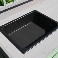 Outsunny 36.25 in. x 16.75 in. x 47 in. Black Wooden Potting Utility Bench with Storage and Sink -Online Orchards store black outsunny potting benches and tables b41 006 4f 1000