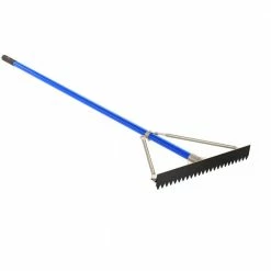 Bon Tool 24 in. Base/Lute Rake with 6 ft. Aluminum Handle