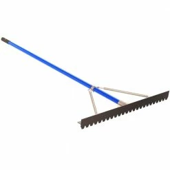 Bon Tool 6 ft. Aluminum Handle 36 in. Blunt Tooth Asphalt Lute Rake