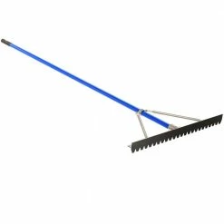 Bon Tool 8 ft. Aluminum Handle 36 in. Blunt Tooth Asphalt Lute Rake