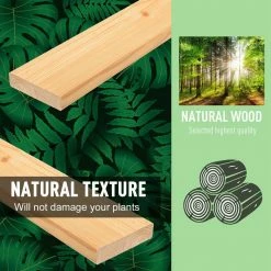 Outsunny 35.75 in. L x 26.5 in. W x 11.5 in. H Brown Wood Raised Garden Planter Bed with Solid Wood Construction and Bag 12 Outsunny 35.75 in. L x 26.5 in. W x 11.5 in. H Brown Wood Raised Garden Planter Bed with Solid Wood Construction and Bag -Online Orchards store brown outsunny raised planter boxes 845 288 fa 1000