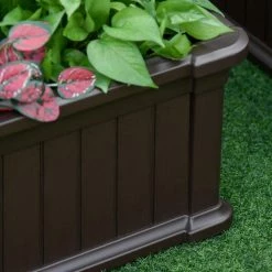 Outsunny Brown Plastic Raise Garden Bed Kit with Easy Assembly 9 Outsunny Brown Plastic Raise Garden Bed Kit with Easy Assembly -Online Orchards store brown outsunny raised planter boxes 845 346v01bn 44 1000