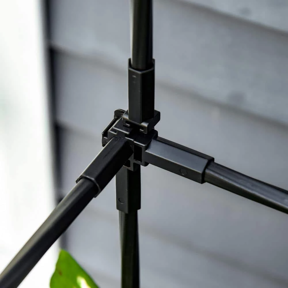 Outsunny 7 in. H Planter Brown Metal Garden Bed with Trellis Self-Watering Disk 5 Outsunny 7 in. H Planter Brown Metal Garden Bed with Trellis Self-Watering Disk - Image 5