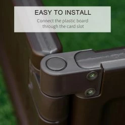 Outsunny 48 in. x 24 in. x 8 in. Brown Plastic Raised Garden Bed Kit, Raised Planter Box -Online Orchards store brown outsunny raised planter boxes 845 549bn fa 1000