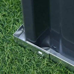 Outsunny Dark Grey Metal Raised Garden Bed, DIY Large Steel Planter Box -Online Orchards store dark grey outsunny raised planter boxes 845 644cg 76 1000