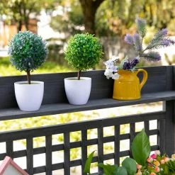 Outsunny 17.75 in. W x 55 in. H Grey Wooden Shed Garden Potting Bench Work Table -Online Orchards store gray outsunny potting benches and tables 845 449gy 44 1000