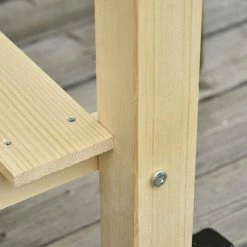 Outsunny Natural Wooden Raised Mobile Garden Bed with Non-Woven Bag -Online Orchards store natural outsunny raised planter boxes 845 365 44 1000