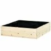Outsunny 46 in. Fir Wood Raised Garden Bed to Grow Vegetables, Herbs, and Flowers
