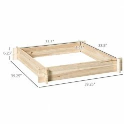 Outsunny Natural Wood Screwless Raised Garden Bed, Wooden Planter Box 9 Outsunny Natural Wood Screwless Raised Garden Bed, Wooden Planter Box -Online Orchards store natural outsunny raised planter boxes 845 654 4f 1000