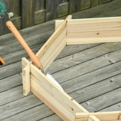 Outsunny 39 in. L x 36 in. W Natural Wood Raised Garden Bed -Online Orchards store natural outsunny raised planter boxes 845 676 76 1000