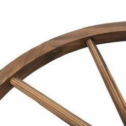 Outsunny 39.25 in. x 19.75 in. x 14.5 in. Stained Wooden Garden Arc Bridge with Half-Wheel Railings -Online Orchards store outsunny garden bridges 844 252 44 1000