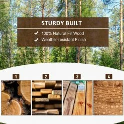 Outsunny Brown 4.7 ft. Wooden Arc Footbridge with Side Rails 11 Outsunny Brown 4.7 ft. Wooden Arc Footbridge with Side Rails -Online Orchards store outsunny garden bridges 844 456 44 1000