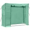 Outsunny 79 in. W x 30 in. D x 67 in. H Walk-in Garden Greenhouse Patio Hot House Outdoor Tomato Plant House