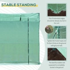 Outsunny 79 in. W x 30 in. D x 67 in. H Walk-in Garden Greenhouse Patio Hot House Outdoor Tomato Plant House 11 Outsunny 79 in. W x 30 in. D x 67 in. H Walk-in Garden Greenhouse Patio Hot House Outdoor Tomato Plant House -Online Orchards store outsunny greenhouse kits 01 0064 fa 1000