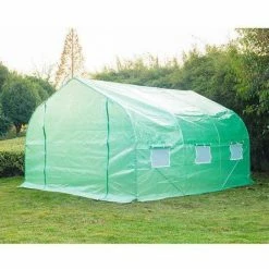 Outsunny 80 in. L x 116 in. W x 80 in. H OutdoorPortable Walk-In Tunnel Greenhouse w/Windows UV/Weather Resi. Cover & Steel Frame -Online Orchards store outsunny greenhouse kits 845 015 4f 1000