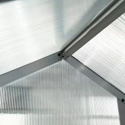 Outsunny 6 ft L. x 6 ft. W Stable Outdoor Walk-In Garden Greenhouse with Roof Vent for Plants, Herbs and Vegetables -Online Orchards store outsunny greenhouse kits 845 243 1f 1000