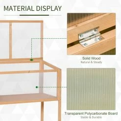 Outsunny 20 in. x 35.5 in. x 40.5 in. Fir Wood Orange Greenhouse -Online Orchards store outsunny greenhouse kits 845 378 4f 1000
