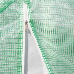 Outsunny 9.8 ft. x 9.8 ft. x 6.6 ft. Metal PE Greenhouse with High-Quality Cover, Zipper Doors and Windows -Online Orchards store outsunny greenhouse kits 845 401 fa 1000