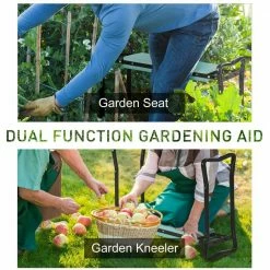 Outsunny Padded Garden Kneeler and Seat Bench, Padded Foldable Garden Stool, Green -Online Orchards store outsunny specialty garden tools 01 0134 1f 1000
