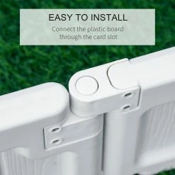 Outsunny 24.75 in. W x 48.5 in. D x 8.25 in. H White Plastic Raise Garden Bed Kit -Online Orchards store white outsunny raised planter boxes 845 549wt 76 1000