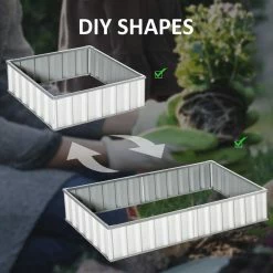 Outsunny White Metal Raised Garden Bed, DIY Large Steel Planter Box 11 Outsunny White Metal Raised Garden Bed, DIY Large Steel Planter Box -Online Orchards store white outsunny raised planter boxes 845 644cw 44 1000