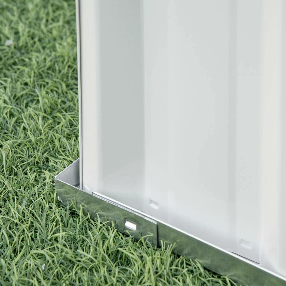 Outsunny White Metal Raised Garden Bed, DIY Large Steel Planter Box 7 Outsunny White Metal Raised Garden Bed, DIY Large Steel Planter Box - Image 7