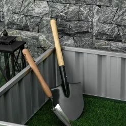 Outsunny White Metal Raised Garden Bed, Steel Planter Box -Online Orchards store white outsunny raised planter boxes 845 662cw 76 1000